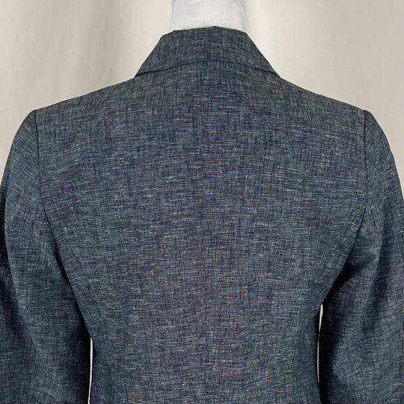 Tribal Navy Linen Blend Career Academia Prep Jacket Blazer NWOT Size 6 - Picture 5 of 12